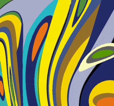 Digital Arts titled "By light of moon at…" by Peter Jalesh, Original Artwork, Digital Painting