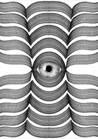 数字艺术 标题为“Look into my Eye” 由Sumit Ratta, 原创艺术品, 数字油画
