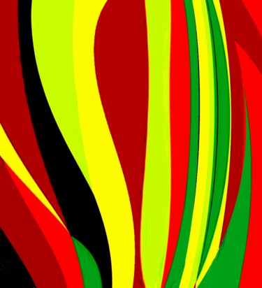 Digital Arts titled "Stripes III" by Peter Jalesh, Original Artwork, Digital Painting