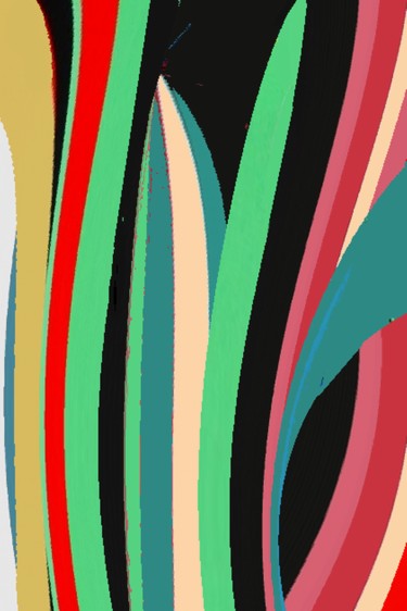 Digital Arts titled "Stripes VI" by Peter Jalesh, Original Artwork, Digital Painting