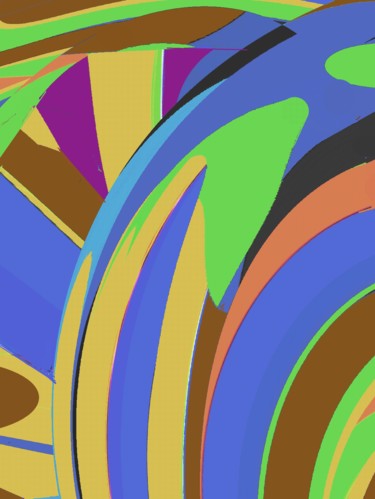 Digital Arts titled "Reclining bush" by Peter Jalesh, Original Artwork, Digital Painting
