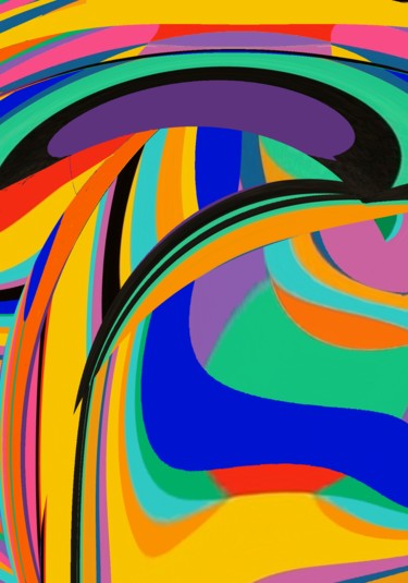 Digital Arts titled "The pond over the H…" by Peter Jalesh, Original Artwork, Digital Painting