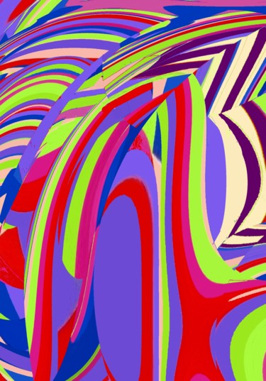 Digital Arts titled "NUMBER 3" by Peter Jalesh, Original Artwork, Digital Painting