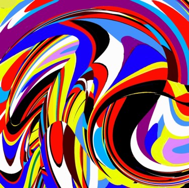 Digital Arts titled "Revolving reality" by Peter Jalesh, Original Artwork, Digital Painting