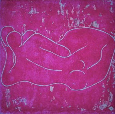 Printmaking titled "Volupté" by Philippe Jamin, Original Artwork, Linocuts