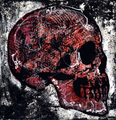 Peinture intitulée "Memento Mori" par Bayonas, Œuvre d'art originale, Encre