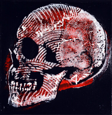 Peinture intitulée "Memento Mori" par Bayonas, Œuvre d'art originale, Encre