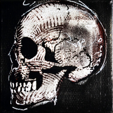 Peinture intitulée "Memento Mori" par Bayonas, Œuvre d'art originale, Encre