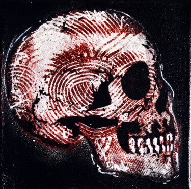Peinture intitulée "Memento Mori" par Bayonas, Œuvre d'art originale, Encre