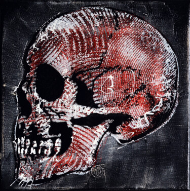 Peinture intitulée "Memento Mori" par Bayonas, Œuvre d'art originale, Encre