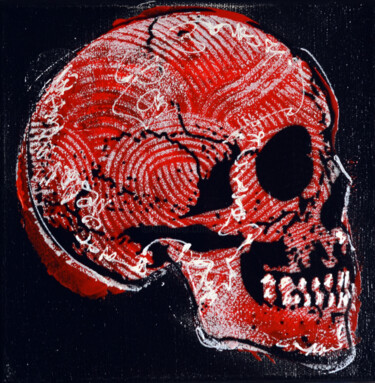 Peinture intitulée "Memento Mori" par Bayonas, Œuvre d'art originale, Encre