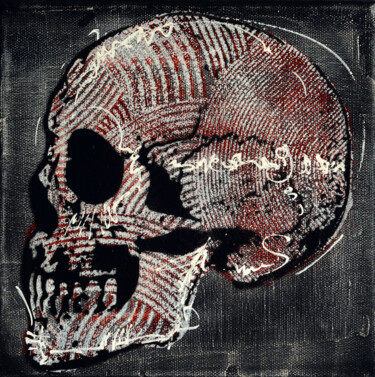 Peinture intitulée "Memento Mori" par Bayonas, Œuvre d'art originale, Encre