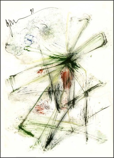 图画 标题为“Moulin Мельница Mil…” 由Дима Dima Вильмс Wilms (Рок-Живописец Rock-Painter), 原创艺术品, 水粉