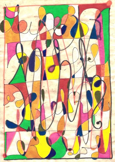 「un-plein-de-vides」というタイトルの絵画 Catbによって, オリジナルのアートワーク, アクリル
