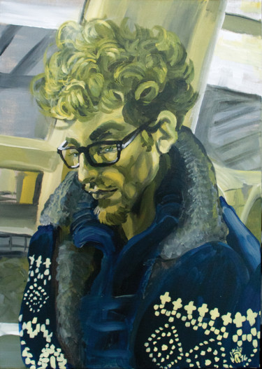 Roux d'hiver deutéranopie Schilderij getiteld "Roux d'hiver deutér…" door Cindy Nikolic, Origineel Kunstwerk, Acryl