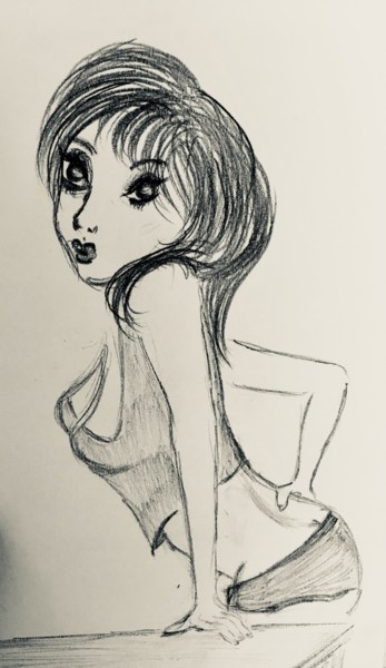 Tekening getiteld "Lil' bit of fun" door Ath, Origineel Kunstwerk, Grafiet