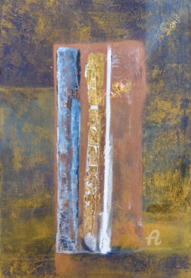 Au delà Peinture intitulée "Au delà" par Catherine Le Roux, Œuvre d'art originale, Acrylique
