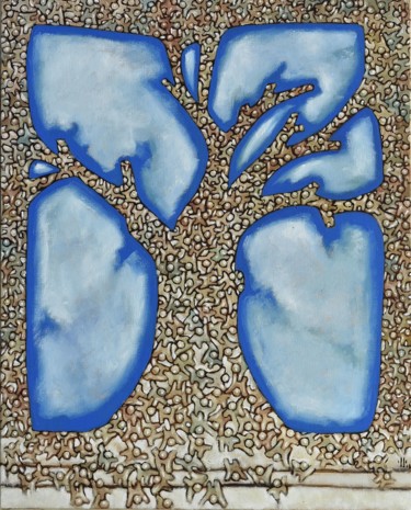 Peinture intitulée "Que la terre respir…" par Pascal Buffard, Œuvre d'art originale, Huile