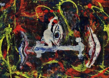 Peinture intitulée "polarité" par Francisco Mendes, Œuvre d'art originale, Huile