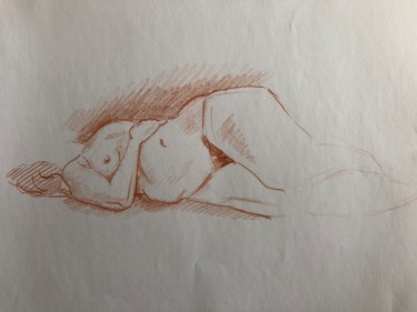Disegno intitolato "Croquis 21" da Stefano Di Marco, Opera d'arte originale, Pastello