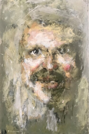 绘画 标题为“Tableau Portrait Co…” 由Bruno Raharinosy, 原创艺术品, 丙烯