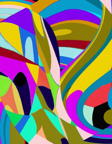 Digital Arts titled "Colors of Greek Isl…" by Peter Jalesh, Original Artwork, Digital Painting