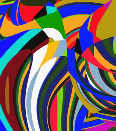 Digital Arts titled "Intersection of lig…" by Peter Jalesh, Original Artwork, Digital Painting