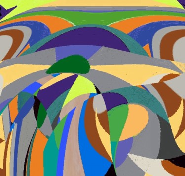 Digital Arts titled "Raiony Day in Time…" by Peter Jalesh, Original Artwork, Digital Painting