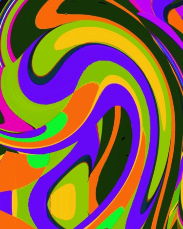 Painting titled "Flowery Wave" by Peter Jalesh, Original Artwork