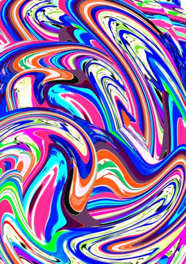 Digital Arts titled "Cathedral-stainglas…" by Peter Jalesh, Original Artwork, Digital Painting