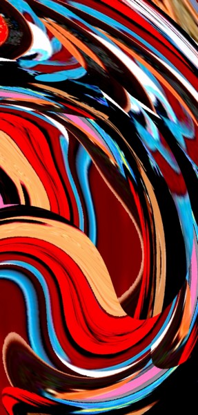 Digital Arts titled "A n evening rainbow" by Peter Jalesh, Original Artwork, Digital Painting