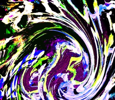 Digital Arts titled "On its tail" by Peter Jalesh, Original Artwork, Digital Painting