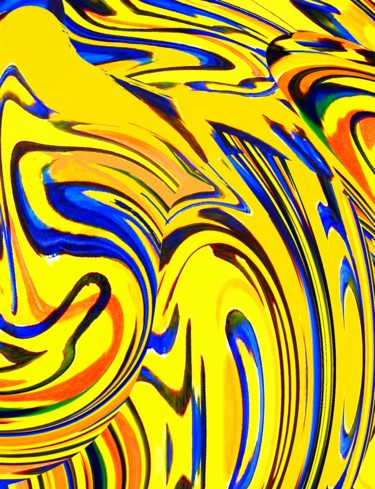 Digital Arts titled "The serenity of for…" by Peter Jalesh, Original Artwork, Digital Painting