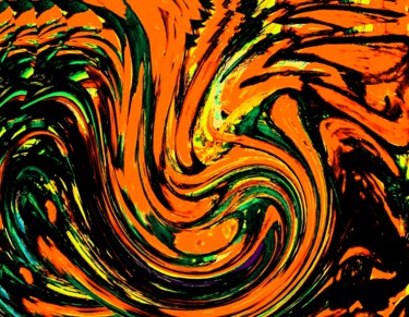 Digital Arts titled "Wild Roses II" by Peter Jalesh, Original Artwork, Digital Painting