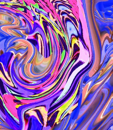 Digital Arts titled "Swans II" by Peter Jalesh, Original Artwork, Digital Painting