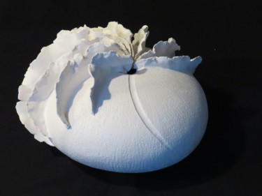 Sculpture intitulée "Série Mer #2-2" par Murielle Huvé-Lejeune, Œuvre d'art originale, Céramique