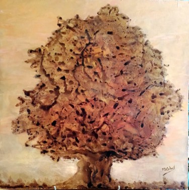 Peinture intitulée "Arbre imaginaire" par Marian Cobos, Œuvre d'art originale, Acrylique