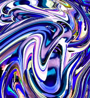 Digital Arts titled "Water Lilies" by Peter Jalesh, Original Artwork, Digital Painting