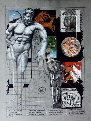 Peinture intitulée "HERCULES" par Carlo Maiolini, Œuvre d'art originale