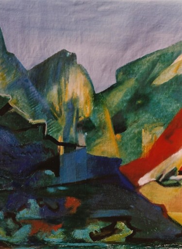 绘画 标题为“Landschaft” 由S.Weinmann, 原创艺术品, 油
