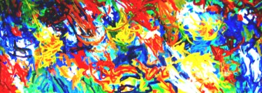 Painting titled "Abstract ladscape X…" by Peter Jalesh, Original Artwork, Acrylic