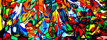 Painting titled "Abstract Landscape…" by Peter Jalesh, Original Artwork, Acrylic