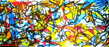 Painting titled "Around the birches…" by Peter Jalesh, Original Artwork, Acrylic