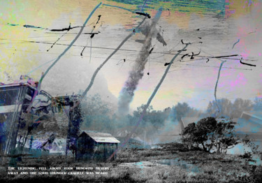 The lightning fell about four hundred meters away Printmaking titled "The lightning fell…" by Michel Tabanou, Original Artwork, Digital Print