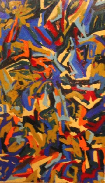 Painting titled "Lights (Size 60 in.…" by Peter Jalesh, Original Artwork, Acrylic