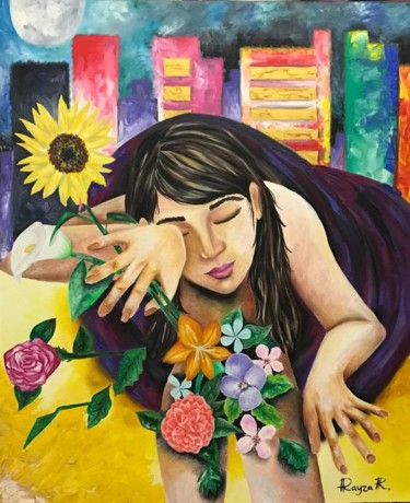 Pintura intitulada ""Escapismo"" por Rayza Ribeiro, Obras de arte originais, Acrílico