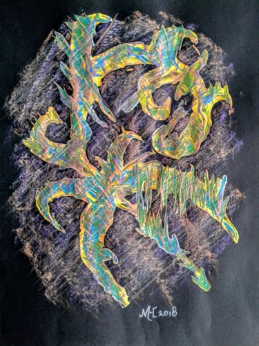 Schilderij getiteld "20181002-155824.jpg" door Marianne Huizinga, Origineel Kunstwerk