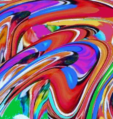 Digital Arts titled "Tulips V" by Peter Jalesh, Original Artwork, Digital Painting