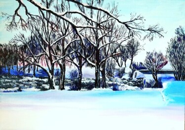 Peinture intitulée "Narva bastion" par Ekaterina Belova, Œuvre d'art originale, Huile