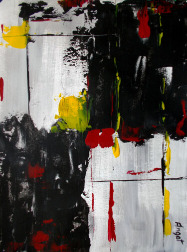 Composition Noire #3 绘画 标题为“Composition Noire #3” 由Thierry Angot, 原创艺术品, 丙烯